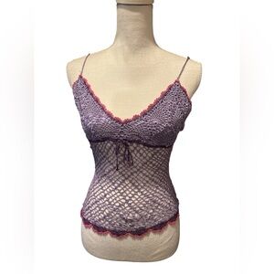 Betsey Johnson Y2K Crochet Top